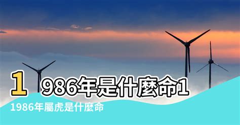 1986年屬什麼|【1986年是什麼命】1986年生是什麼命？屬虎者命運大揭秘！